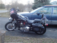Vivid Black Harley Davidson Superglide FXDC