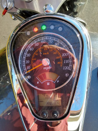 Metallic Grey/silver Suzuki Boulevard C50