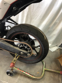 White Black Red Yamaha XFR3