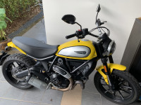 Yellow Ducati Scrambler