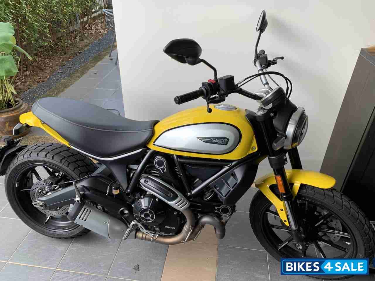 Yellow Ducati Scrambler Yellow Ducati Scrambler