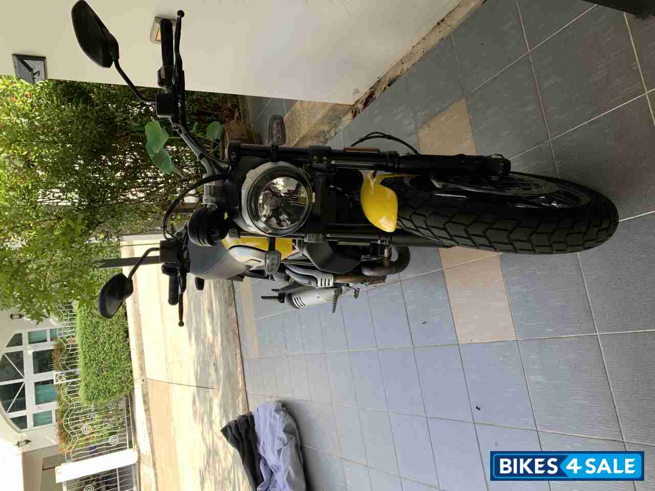 Yellow Ducati Scrambler Yellow Ducati Scrambler