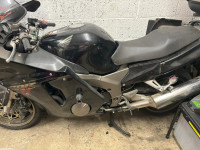 Black Honda CBRXX Superblackbird