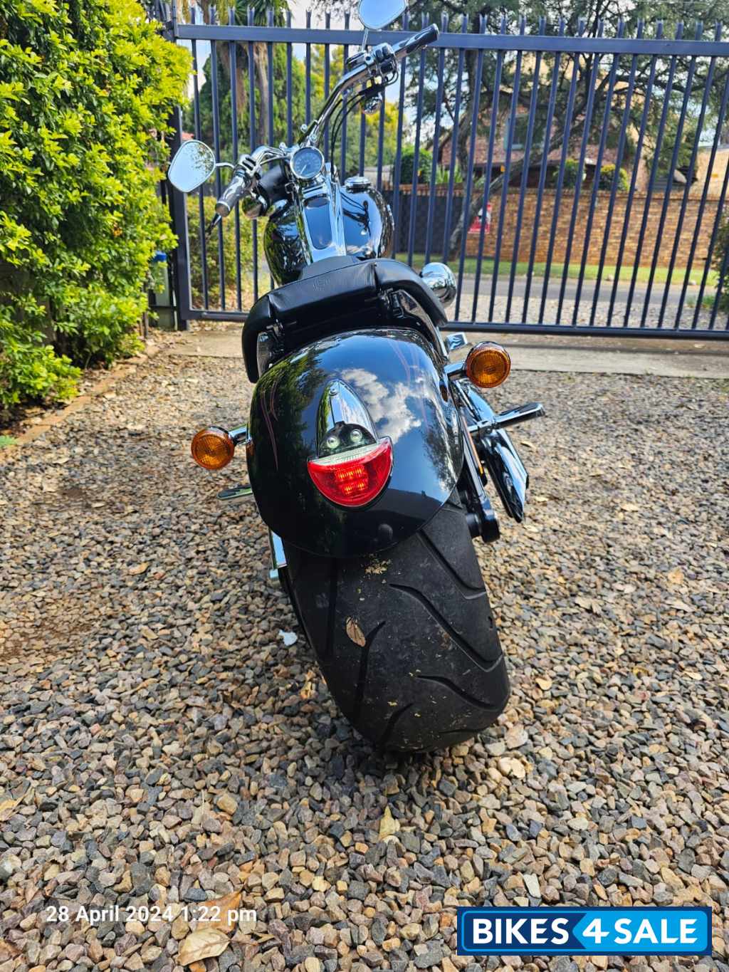 Black Harley Davidson Softail Classic Rocker C