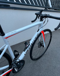White Specialized Tarmac sl6 disc