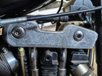 Black Harley Davidson 1967 Iron Head