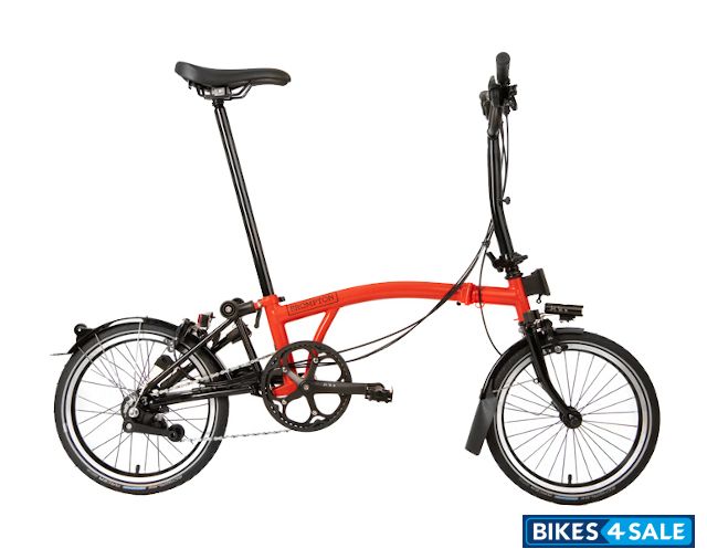 Brompton Black Edition M6L Rocket Red - Battery Lighting