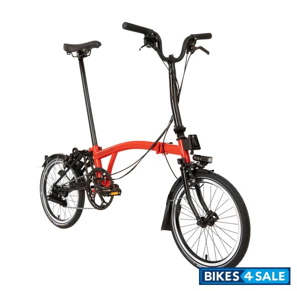 Brompton Black Edition M6L Rocket Red - Battery Lighting