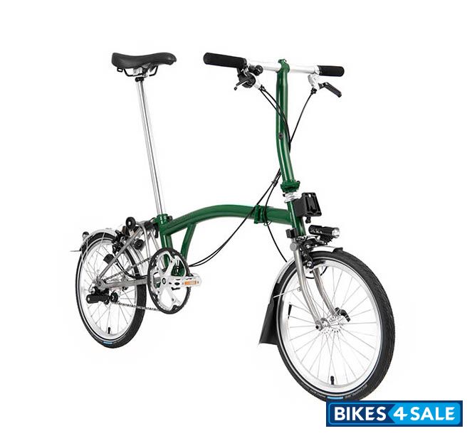 Brompton Superlight S6L Racing Green - Battery lighting