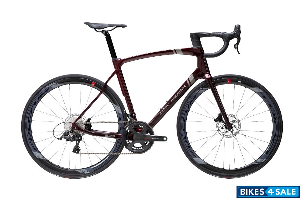 Eddy Merckx 525 Disc Bourgogne Red Metallic - Gunmetal Grey (Glossy)