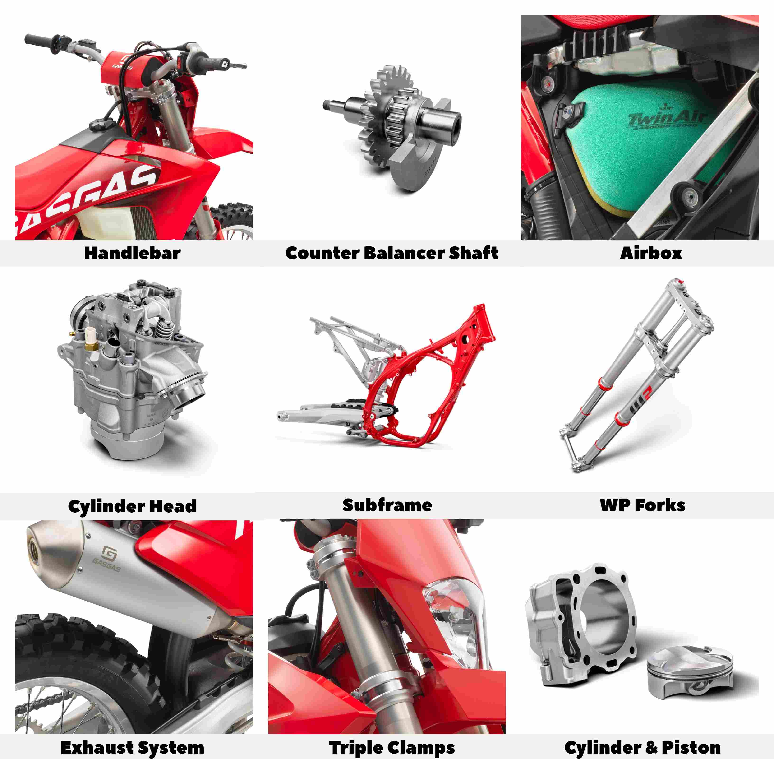 GasGas EC 350F 2024 Features
