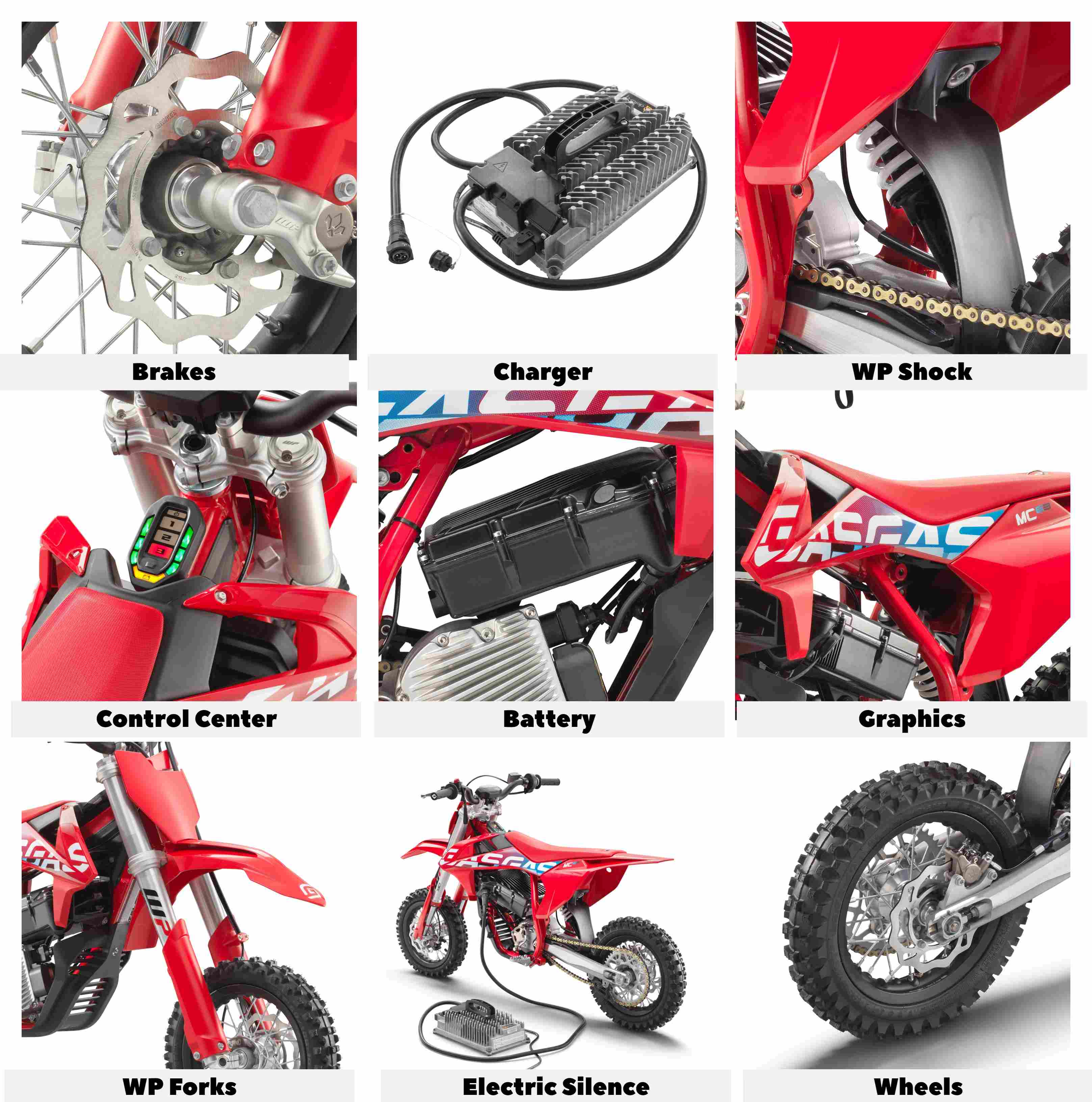GasGas MC-E 3 2024 Features