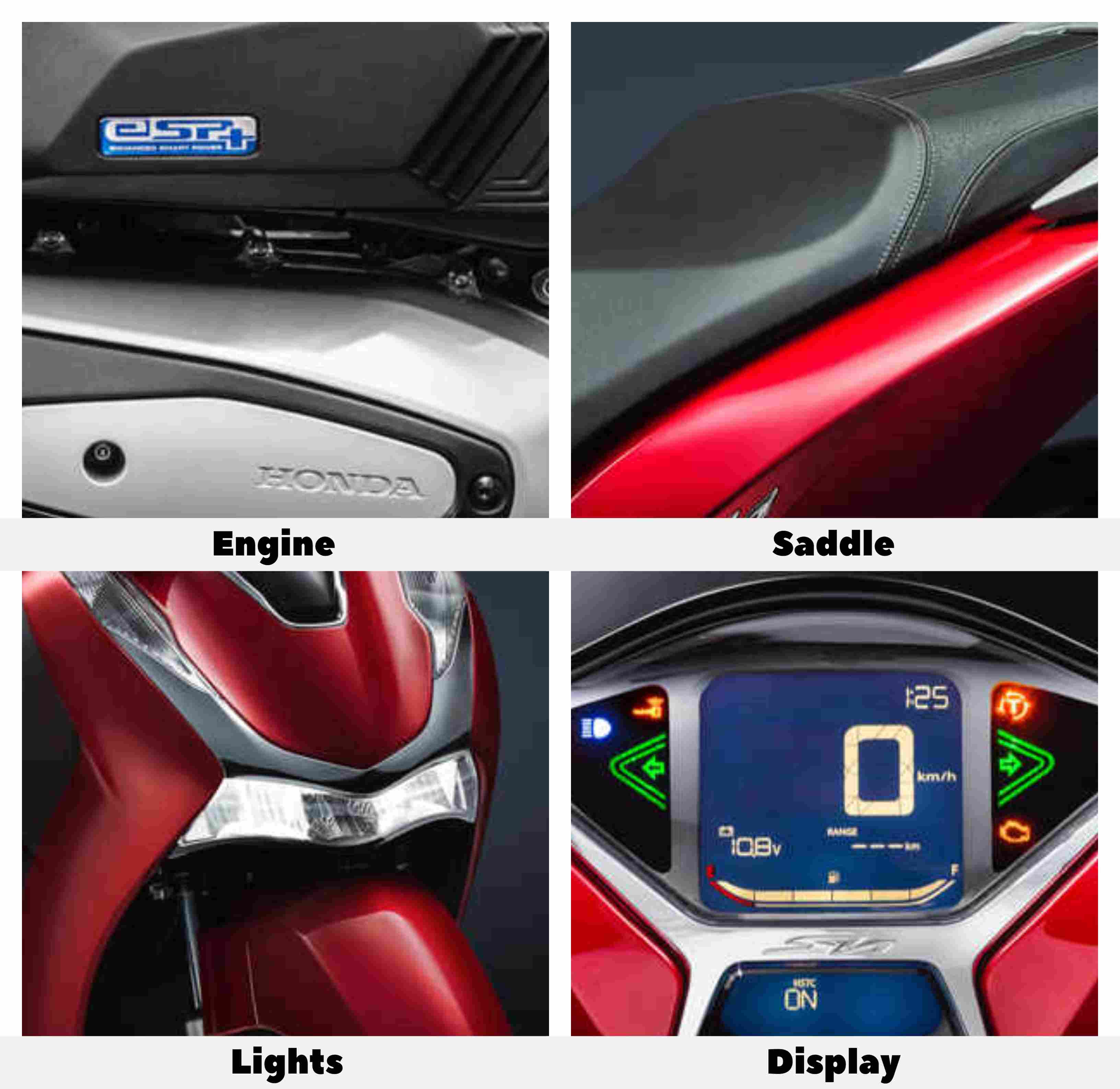 Honda SH125i with Topbox 2024 Features