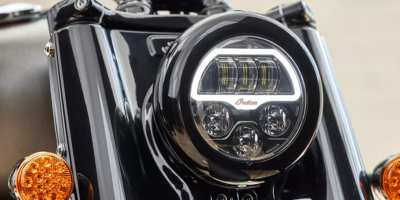 Indian Chief Bobber Dark Horse LED Headlight with DRL