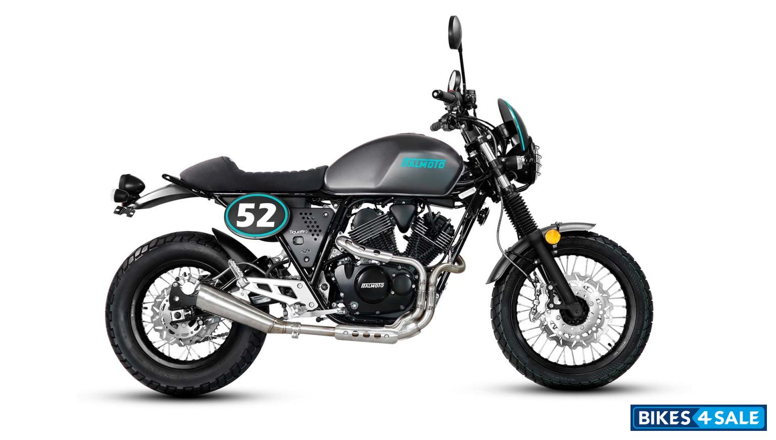 Italmoto Tiquattro Cafe Racer Grey- Blue