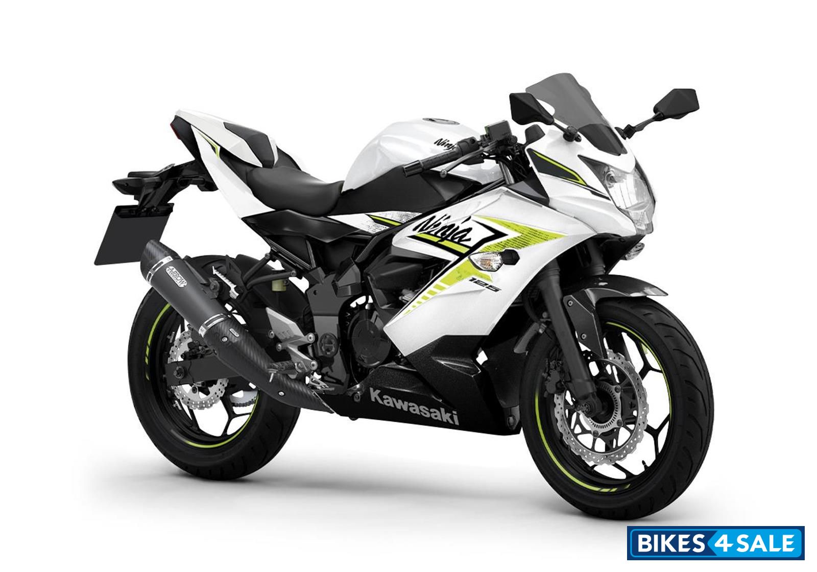 Kawasaki Ninja 125 Performance 2022 - Pearl Flat Stardust White / Metallic Spark Black