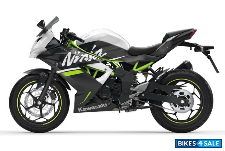 Kawasaki Ninja 125 Metallic Flat Stardust White / Metallic Flat Spark Black