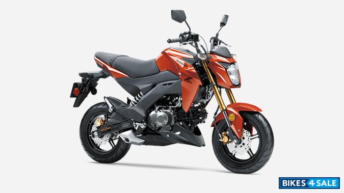 Kawasaki Z125 Pro 2025 Pearl Lava Orange
