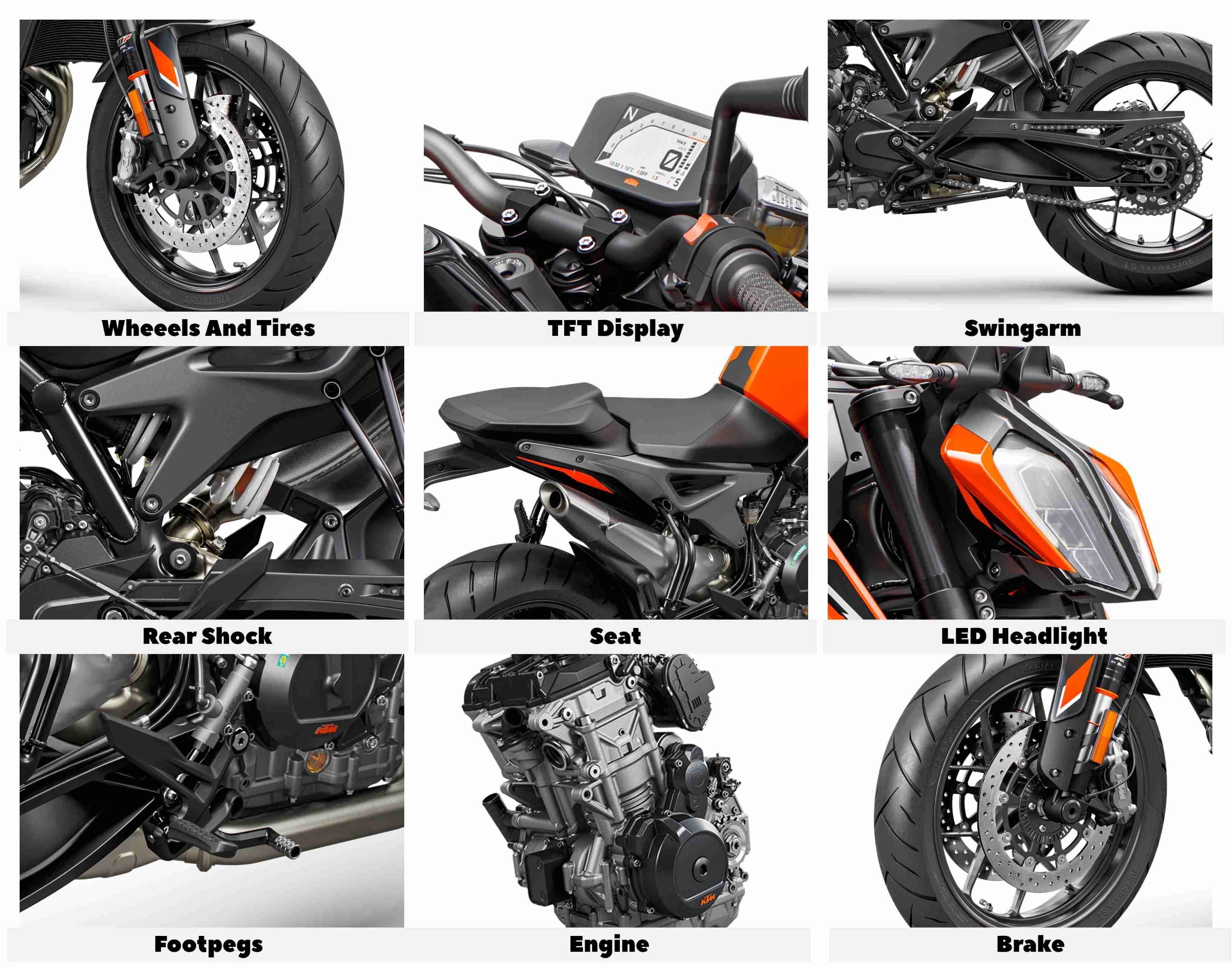 KTM 790 Duke 2024 Features