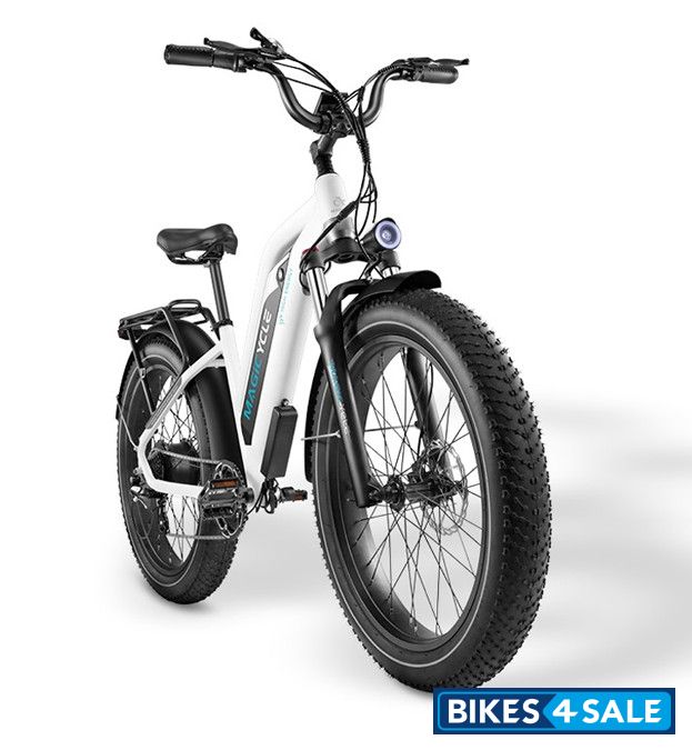 Magicycle Cruiser All Terrain Fat Tire Electric Bike Pearl White