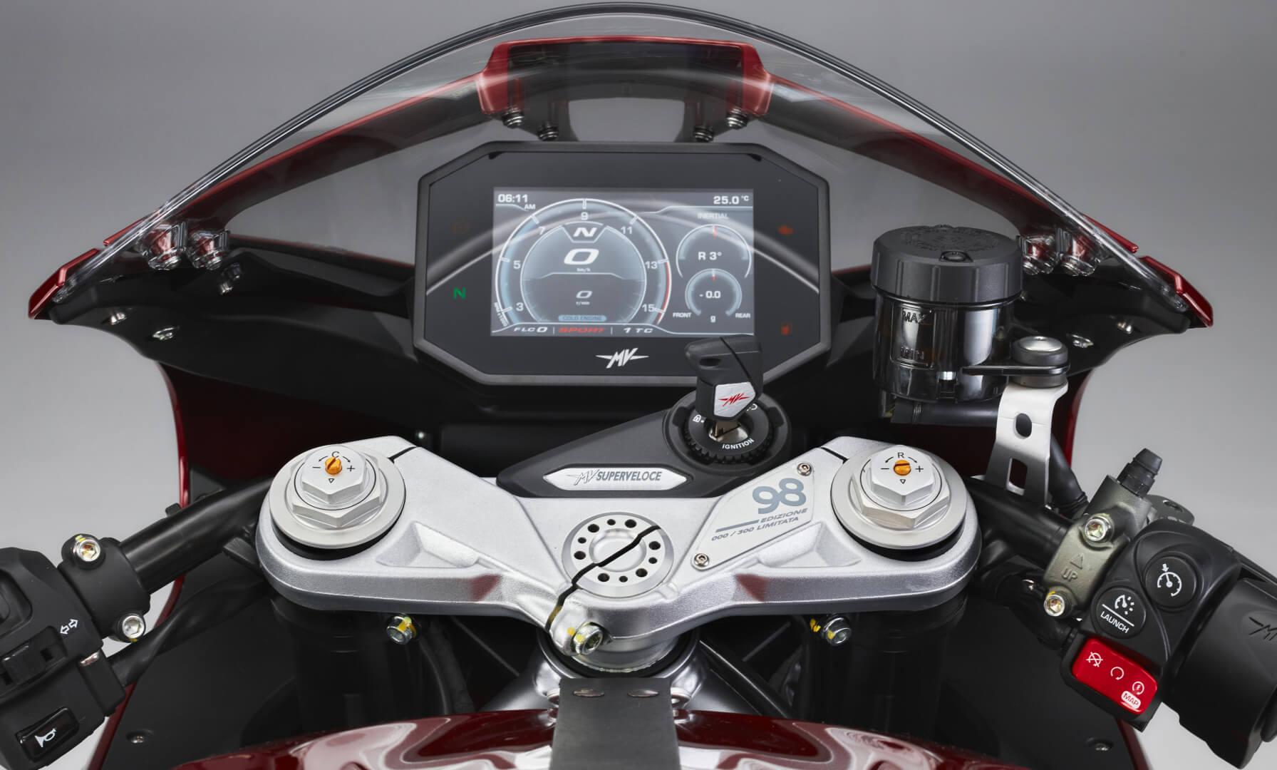 MV Agusta Superveloce 98 Edizione Limitata 5.5” TFT color display