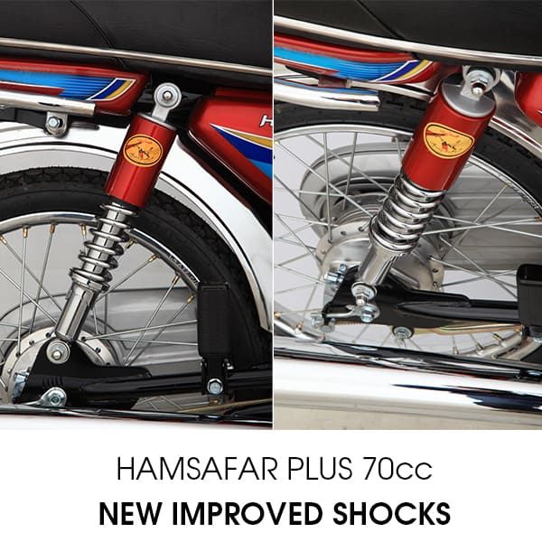 Ravi Humsafar Plus 70cc - New Improved Shocks