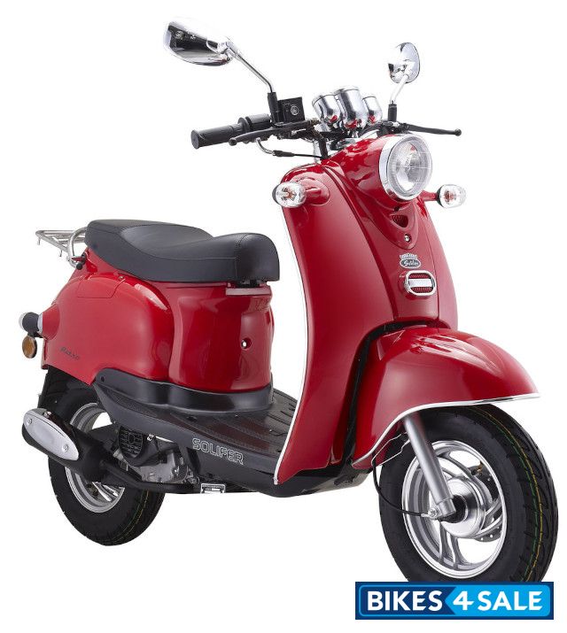 Solifer Retro 4-stroke red with rear cabinet