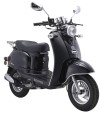 Solifer Retro 4-stroke scooter with black rear cabinet