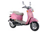 Solifer Retro 4-stroke scooter with pink rear cabinet