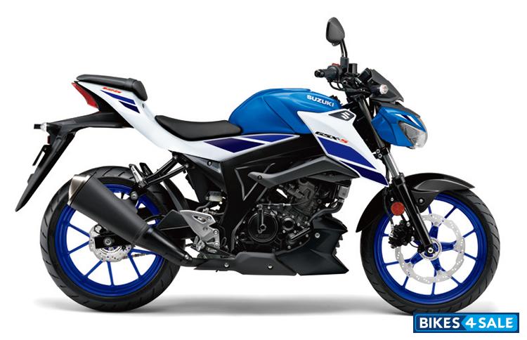 Suzuki 2024 GSX-S125 Pearl Brilliant White / Metallic Triton Blue