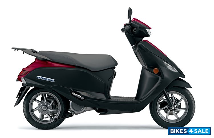 Suzuki e-Address Metallic Mat Black No.2 - Metallic Mat Bordeaux Red (CUU)