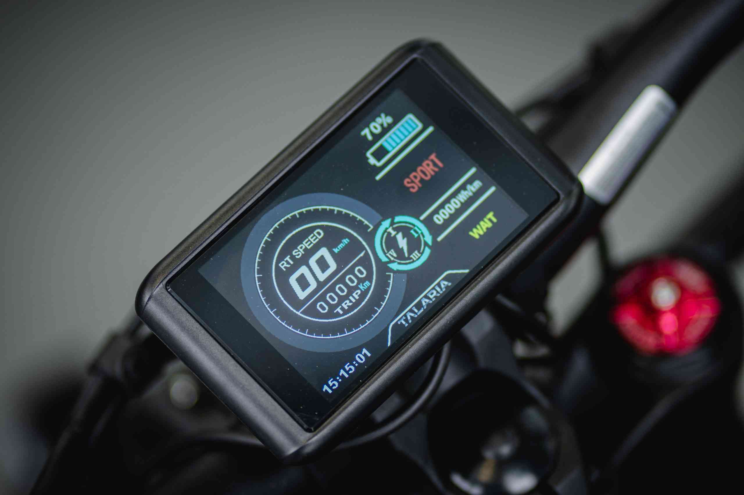 Talaria Sting L1E OLED display