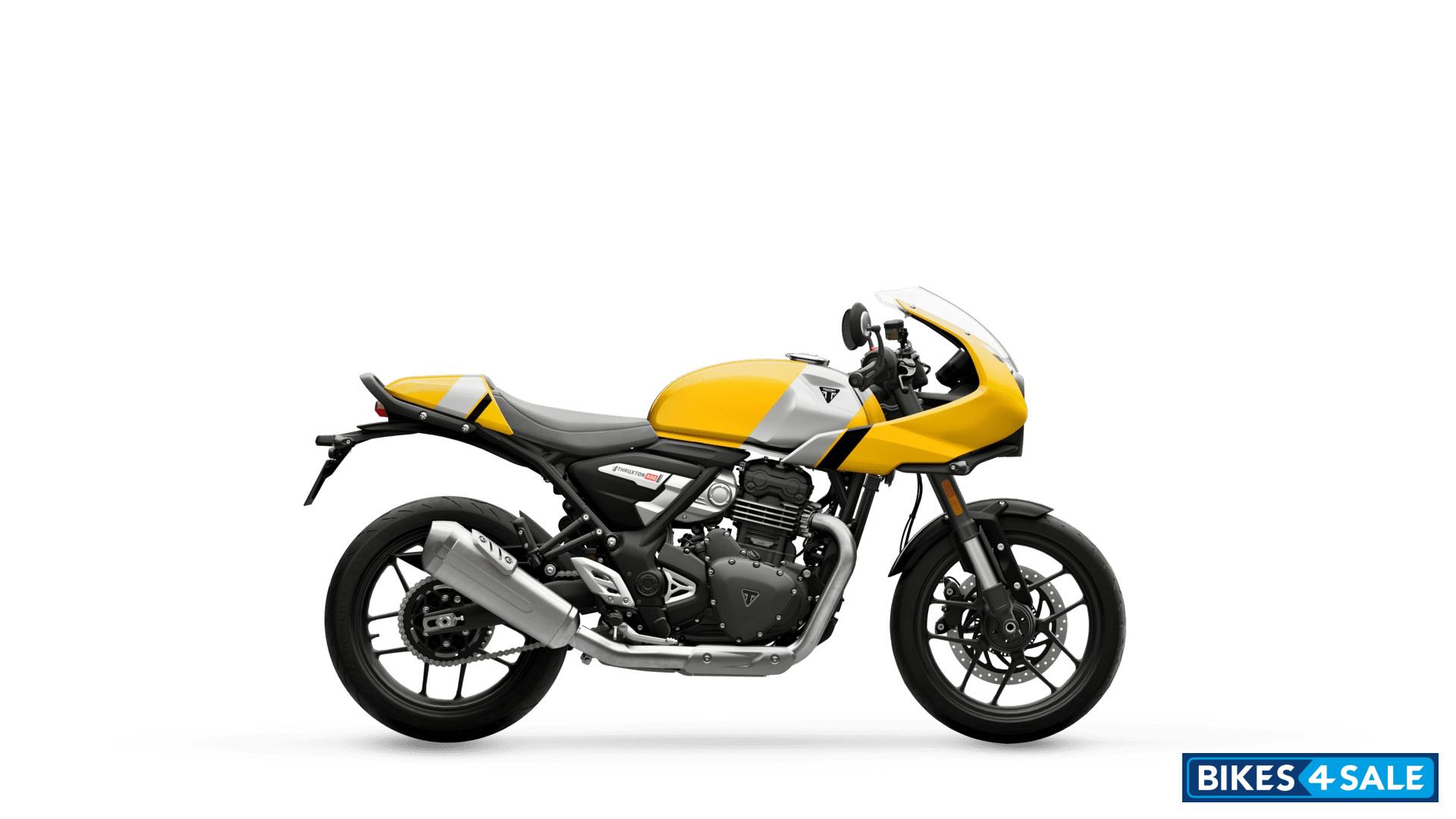 Triumph Thruxton 400 Metallic racing yellow / Aluminium silver
