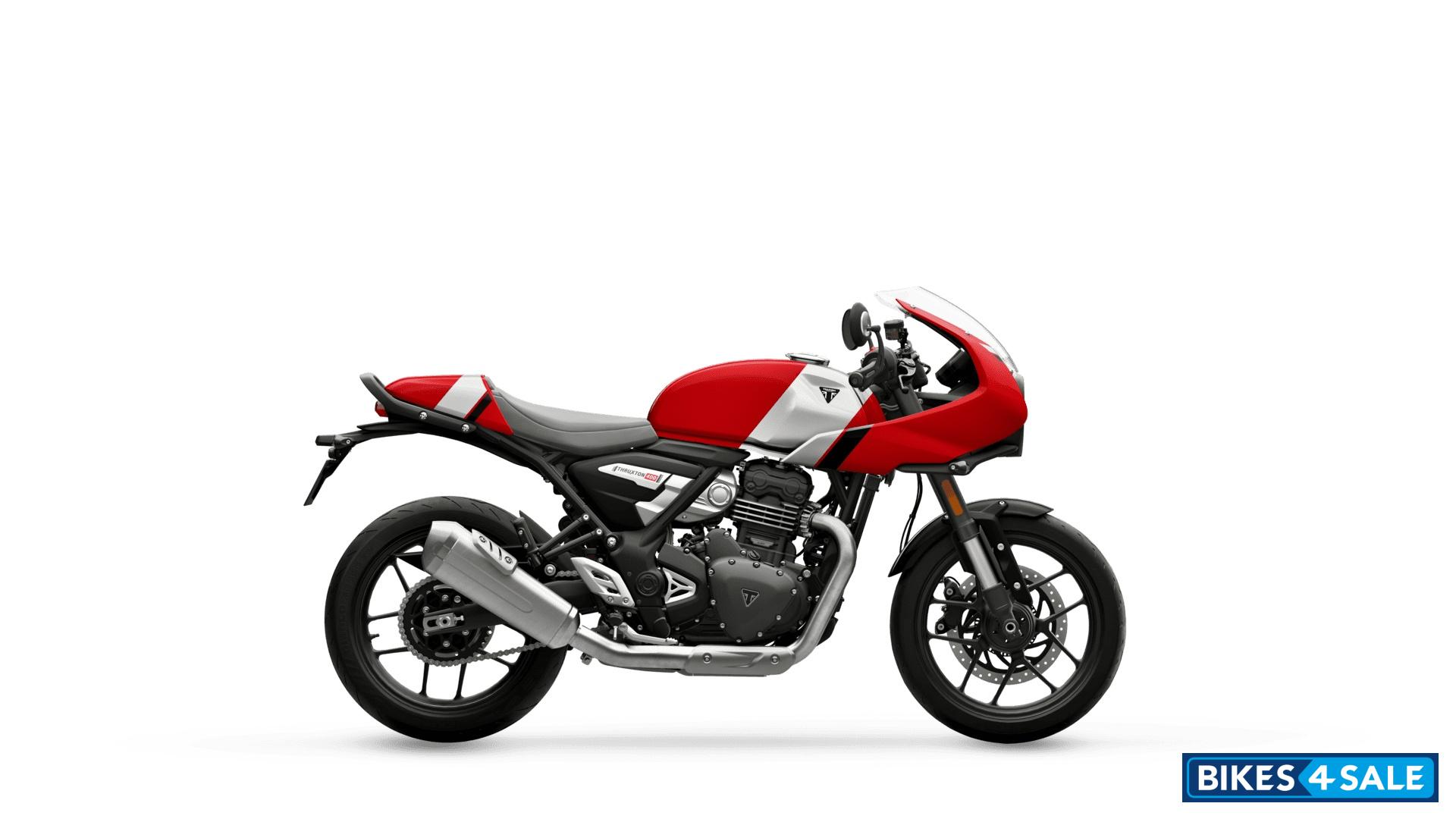 Triumph Thruxton 400 Lava Red Gloss / Aluminium Silver