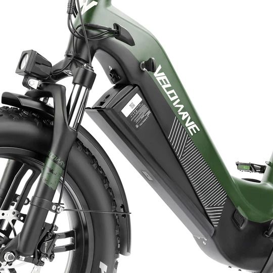 Velowave Pony Step Thru Ebike Removable 48V/15AH lithium battery