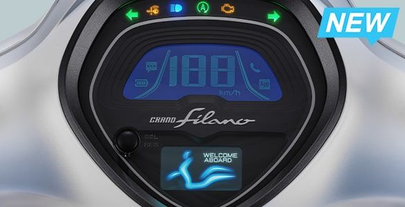 Yamaha Grand Filano Hybrid Connected - Digital Speedometer with TFT Sub Display