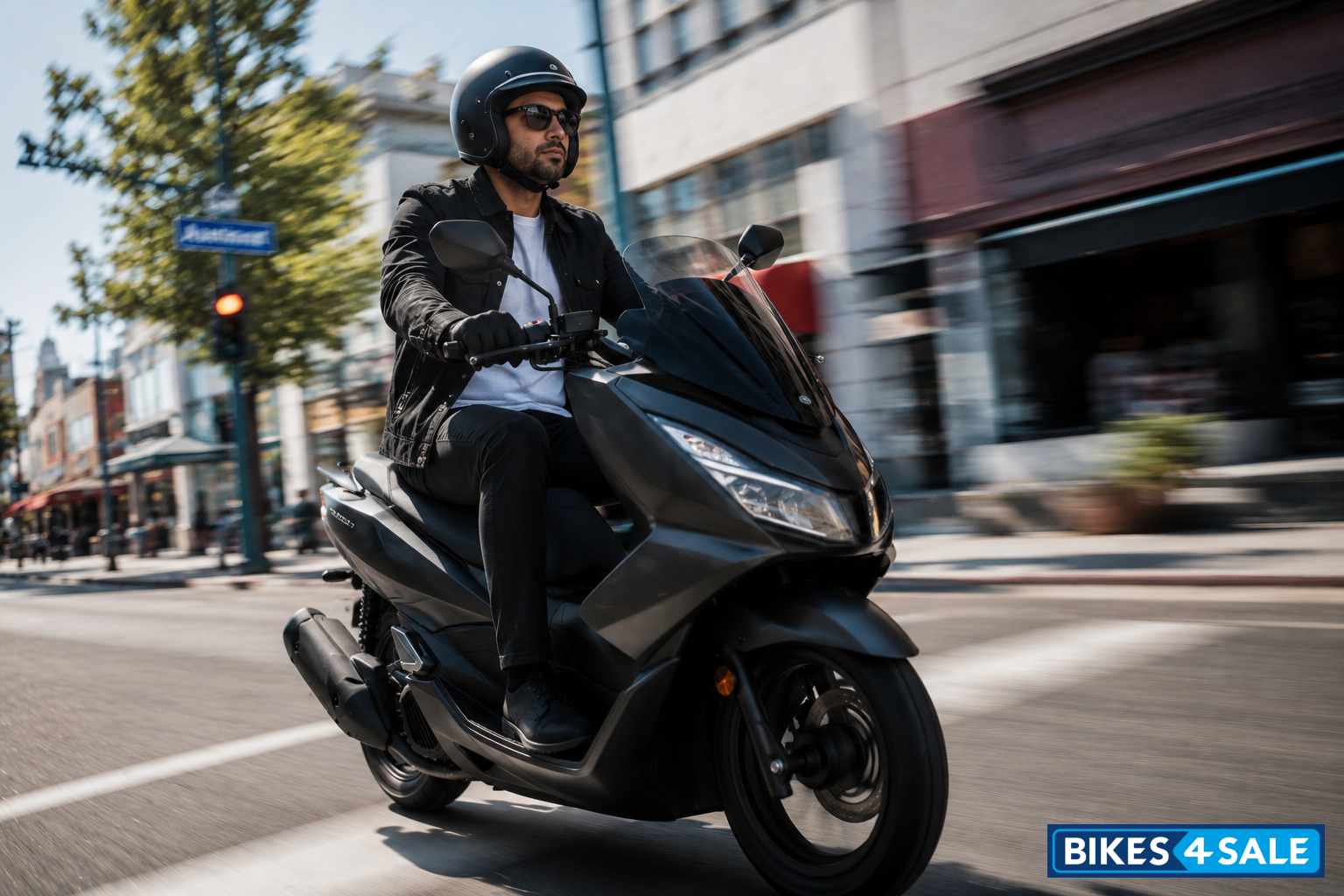 Top 10 Gas Scooters for Adults in the USA (2026) - Adult riding a street legal gas scooter in the USA