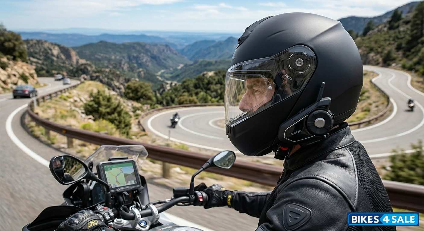 Bluetooth helmet communication system for hands-free touring experience